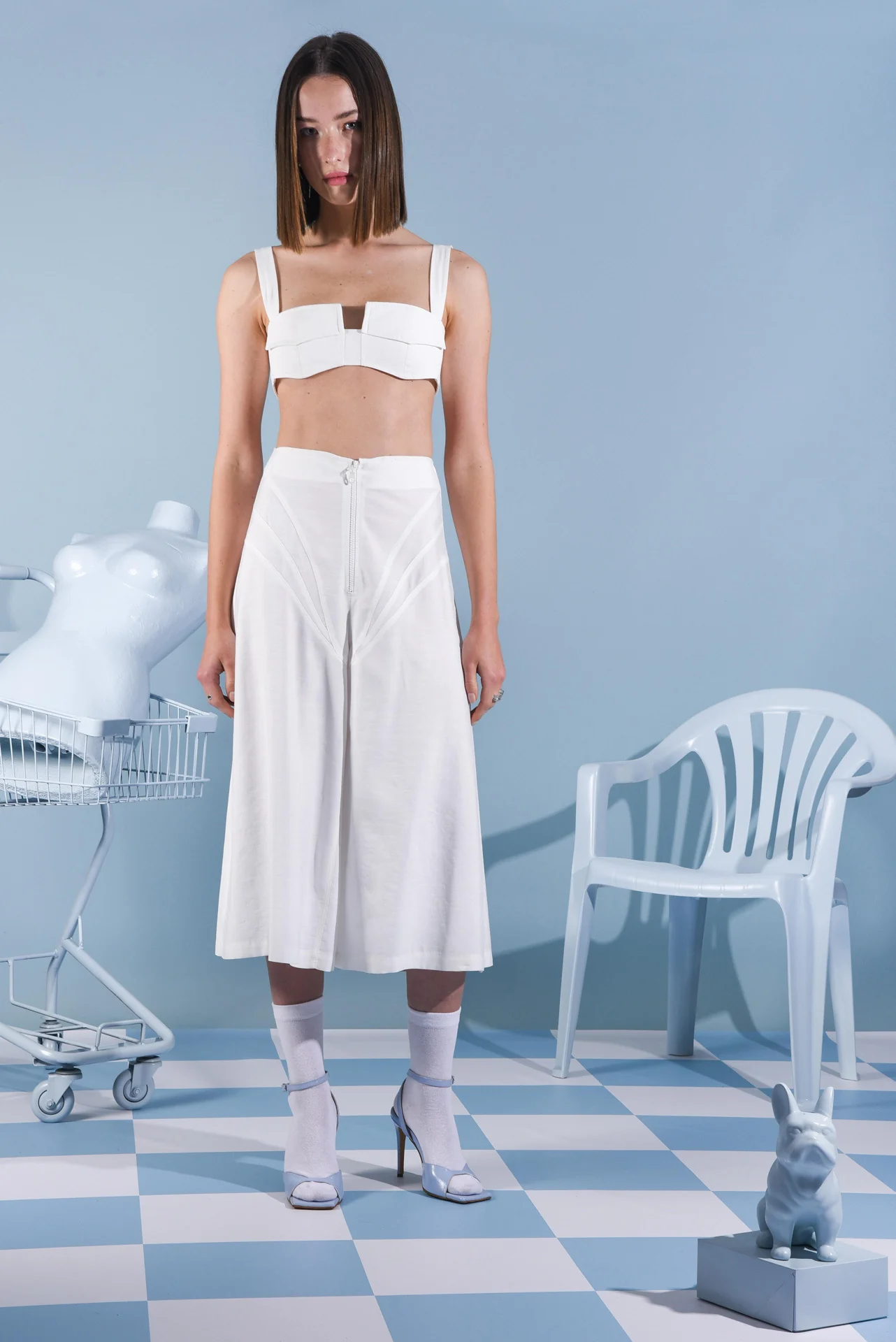 MONICA ZIP CULLOTE WHITE - Image 2