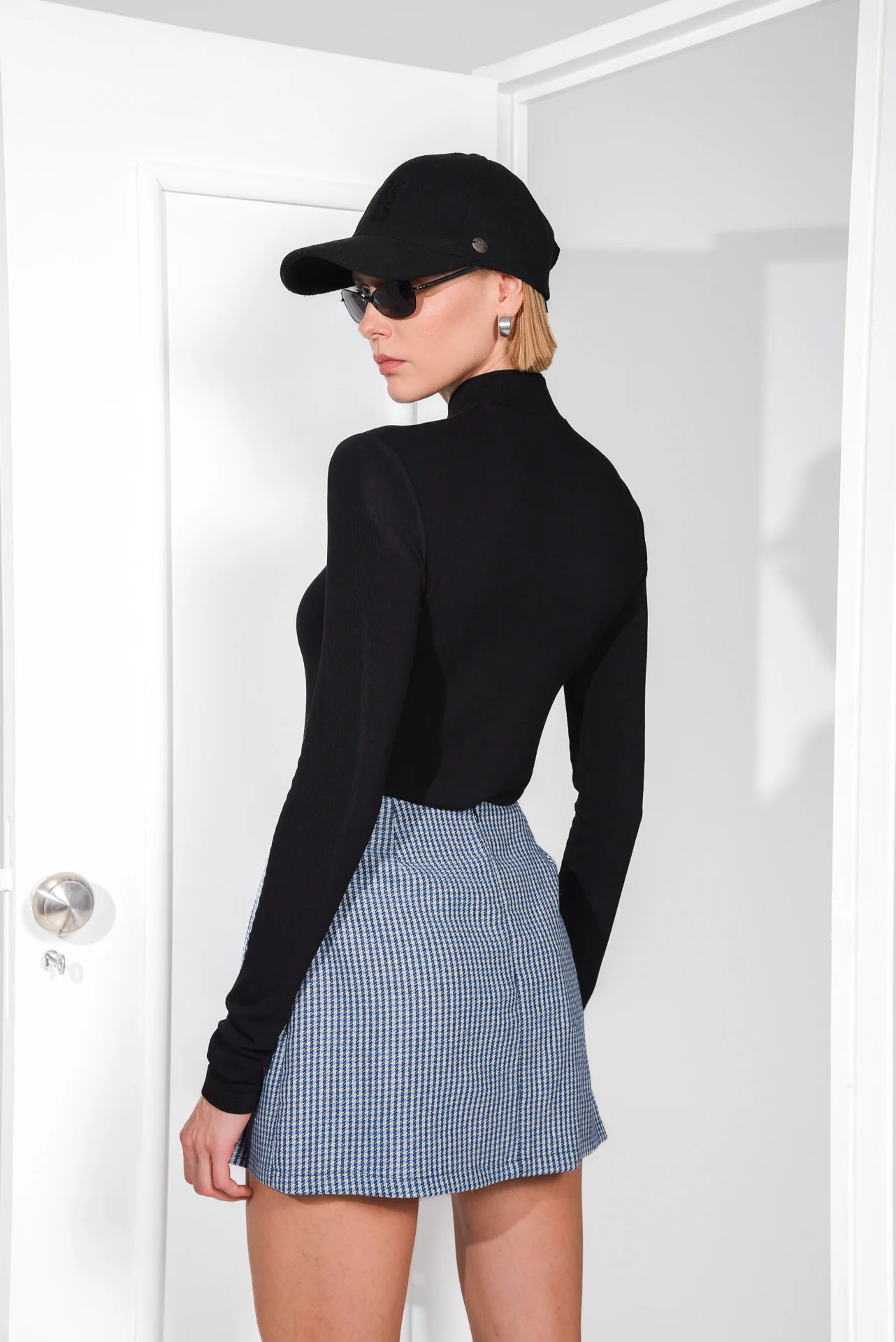 HORIZON MINI SKIRT BLUE - Image 4