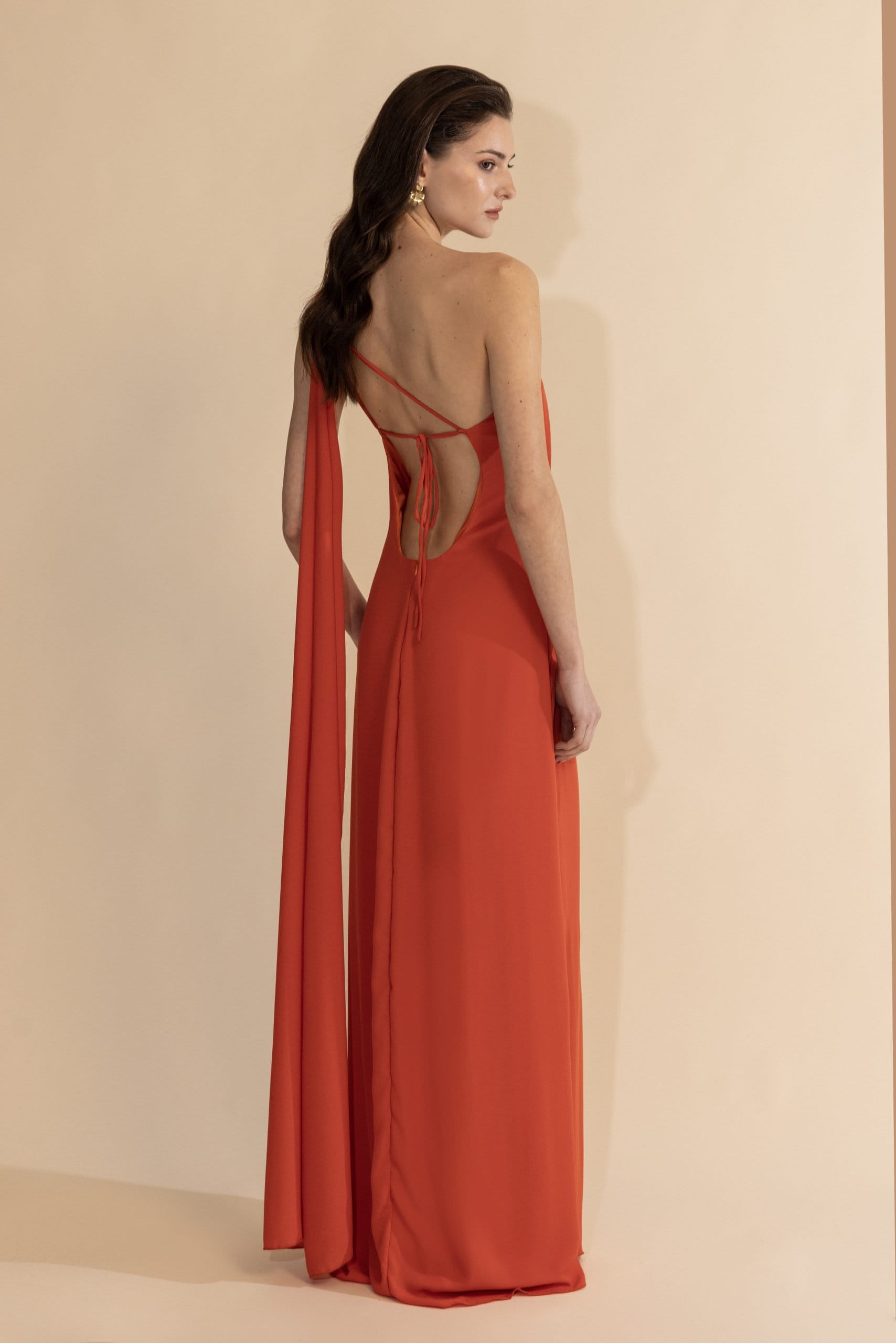 SOLSTICE DRESS BURNT ORANGE - Image 3