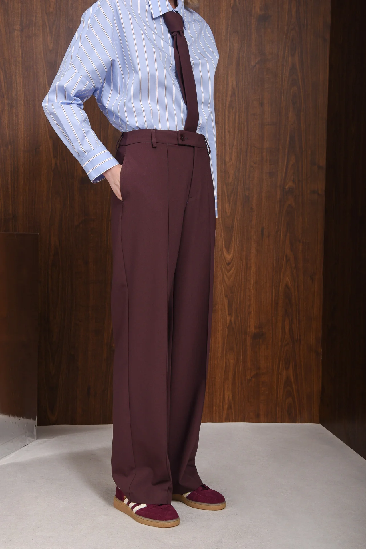 INNOCENT PANTS WINE PURPLE - Image 4