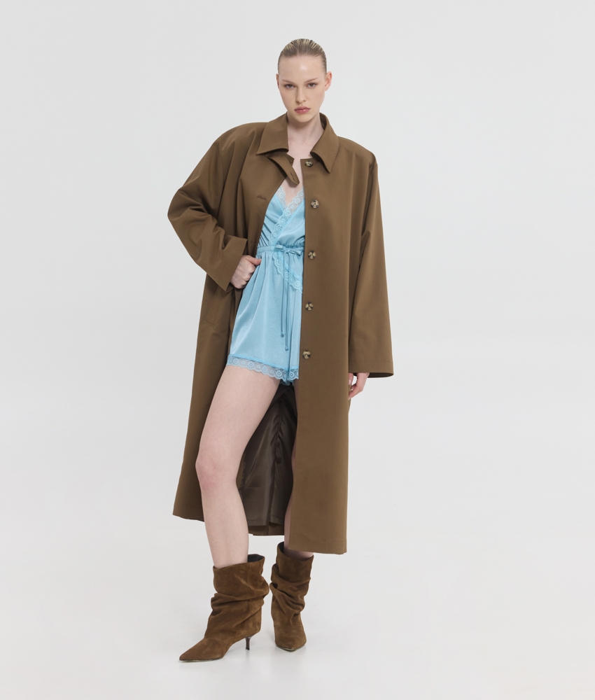 OPHELIA LONG TRENCH COAT - Image 2
