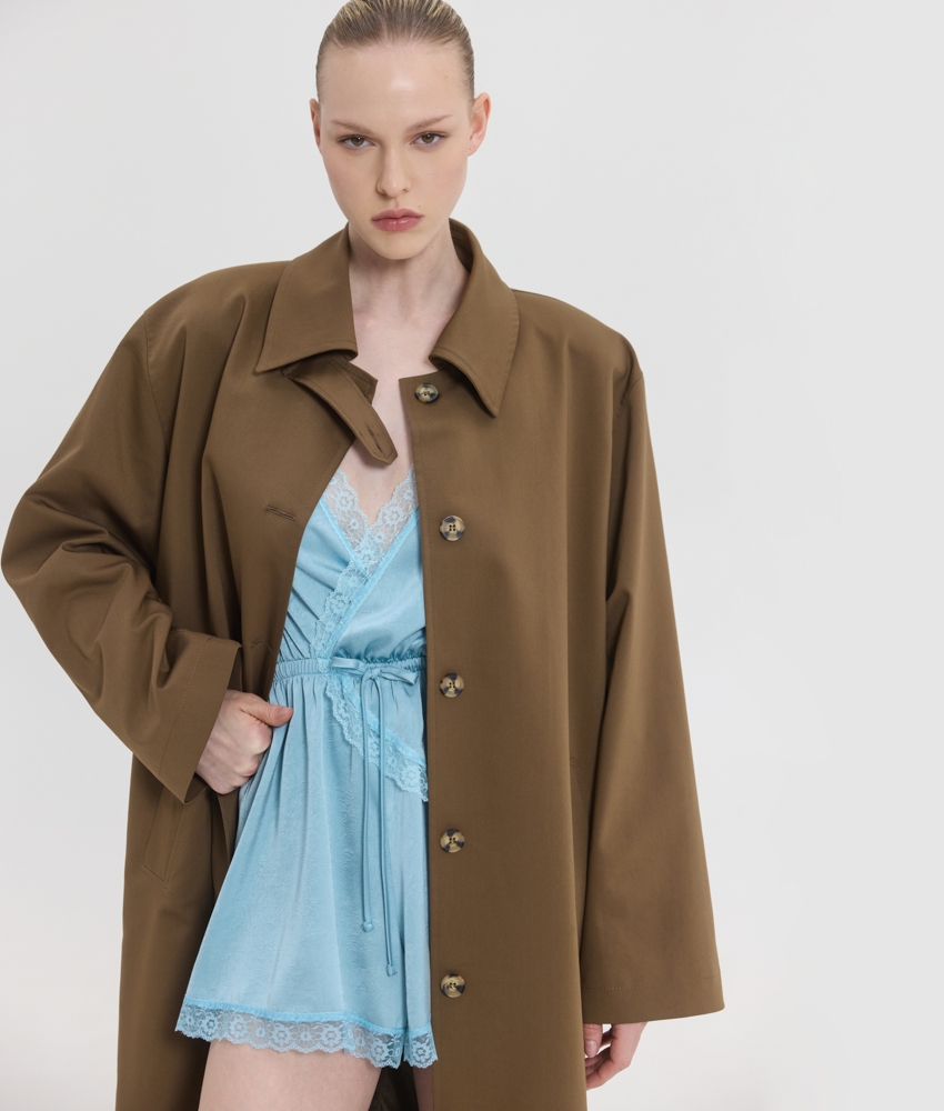 OPHELIA LONG TRENCH COAT - Image 4