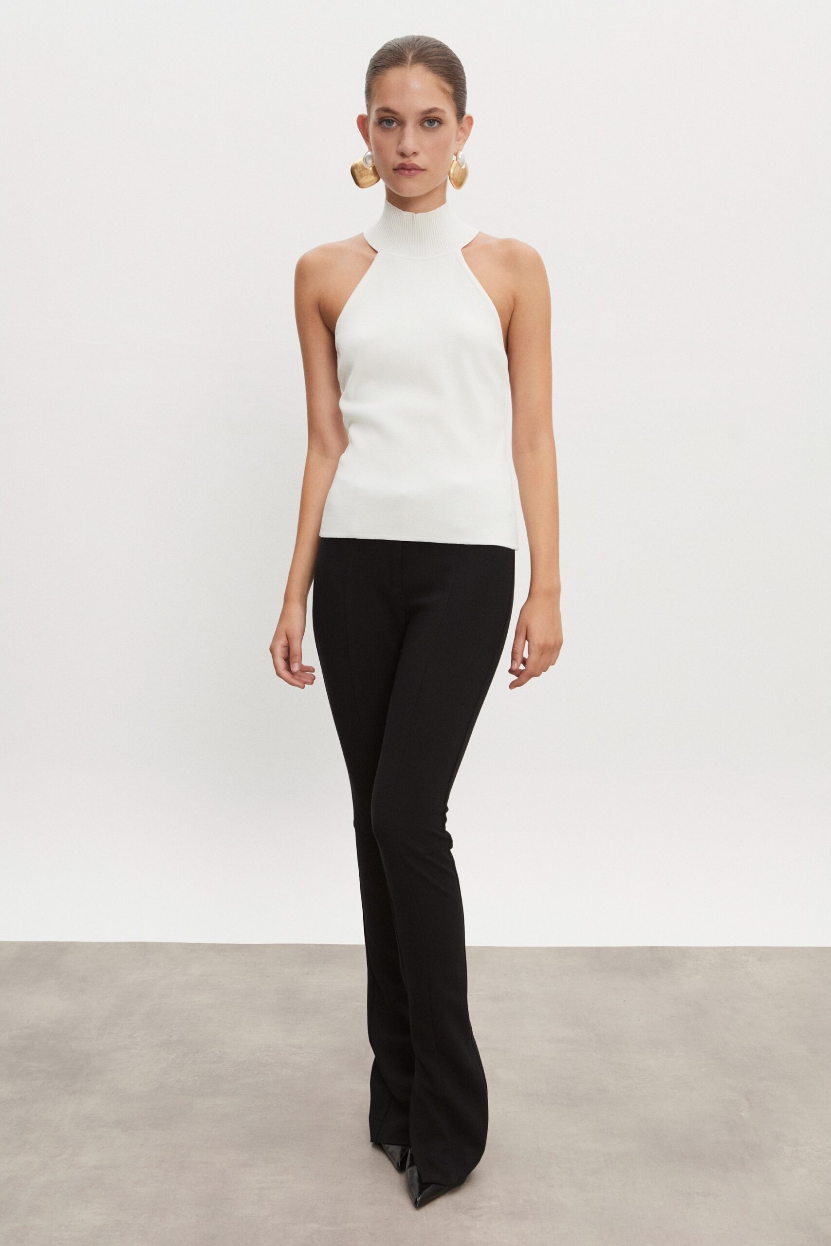 HEAVEN KNITTED TOP OFF WHITE - Image 3