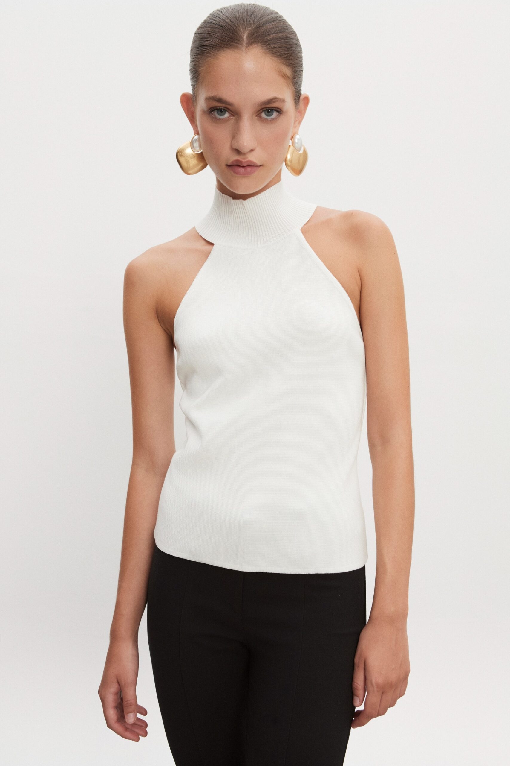 HEAVEN KNITTED TOP OFF WHITE - Image 2