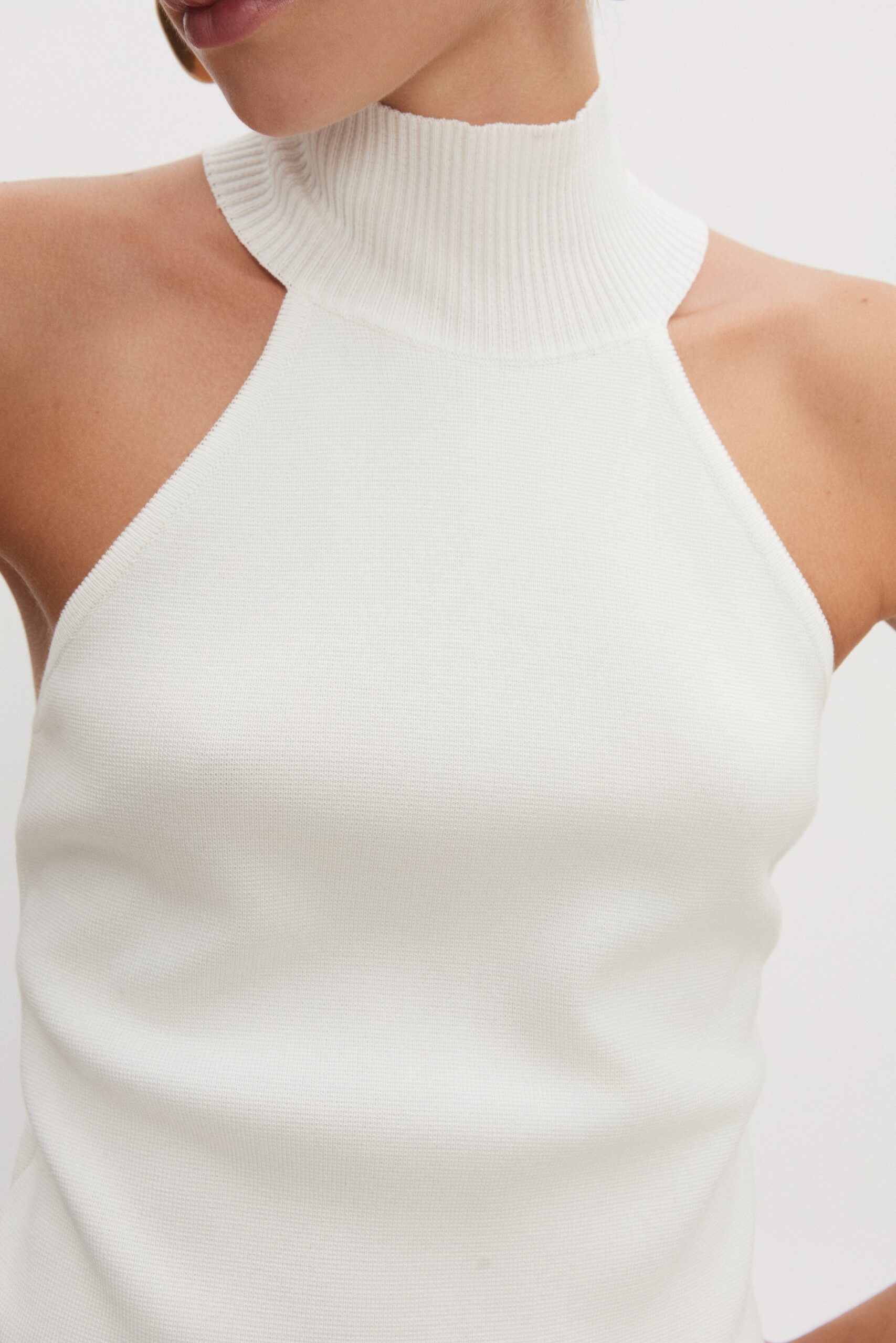 HEAVEN KNITTED TOP OFF WHITE - Image 4