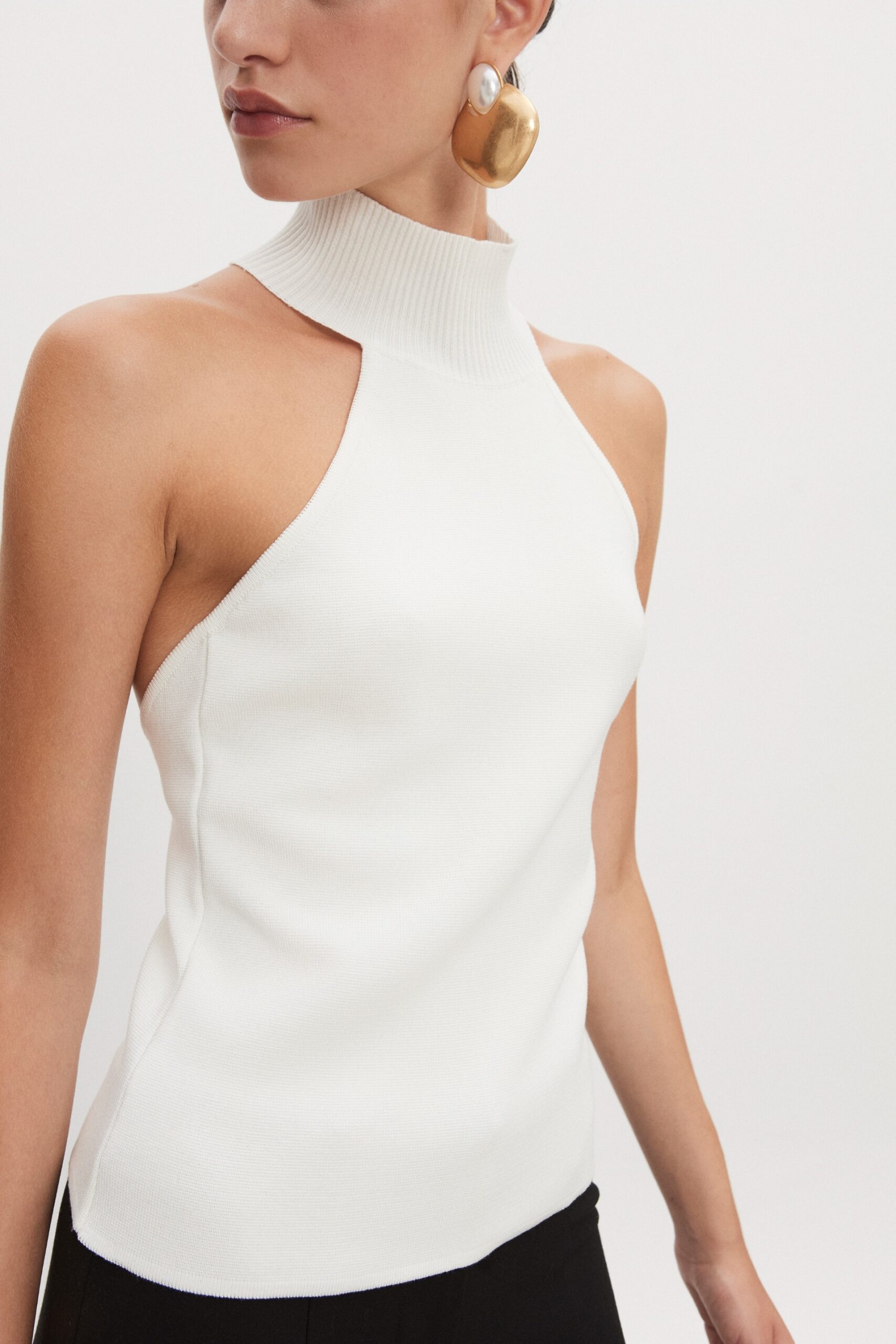 HEAVEN KNITTED TOP OFF WHITE - Image 5