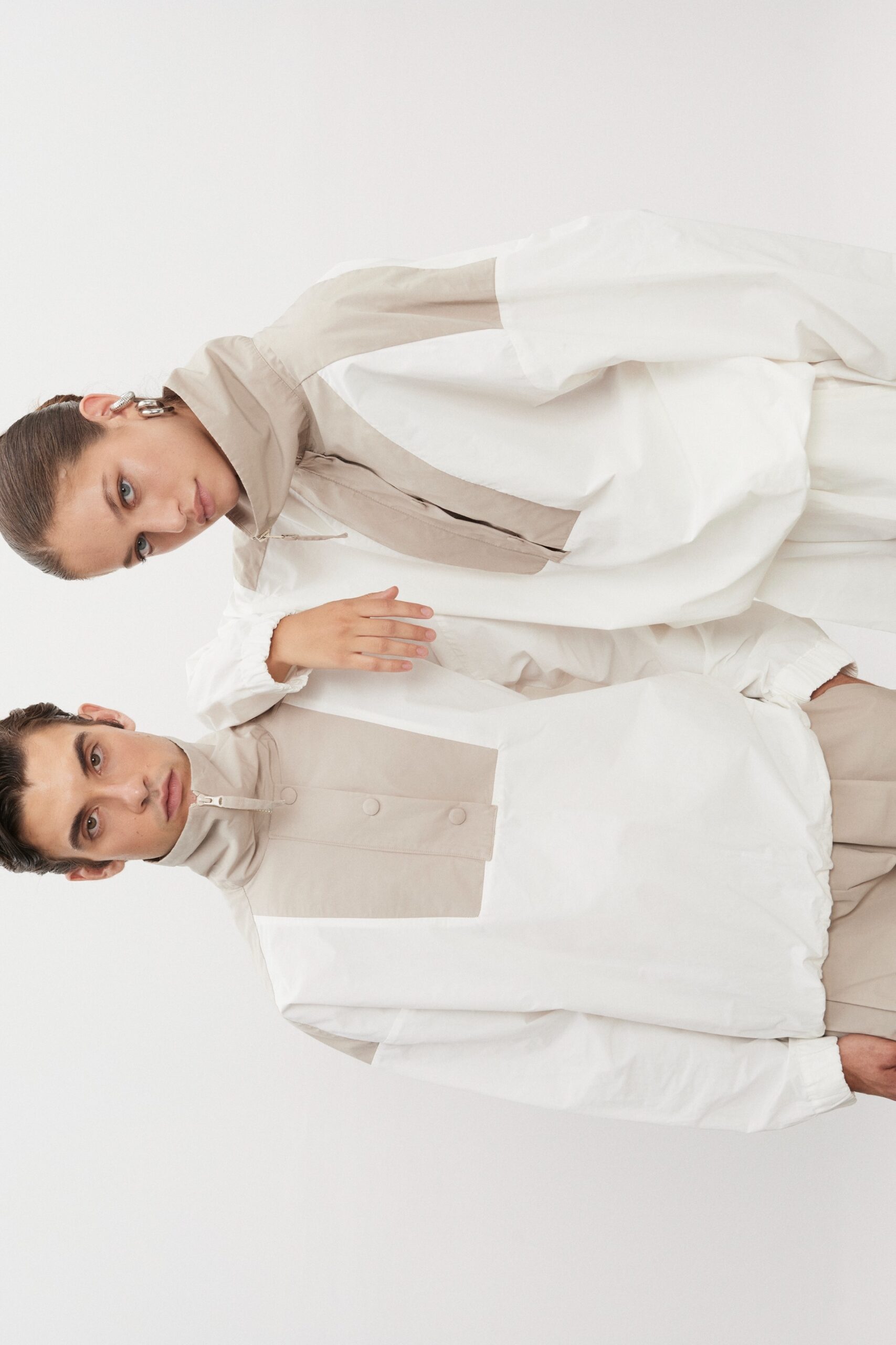 PAOLO WIND ANORAK WOMEN WHITE/GREIGE - Image 4