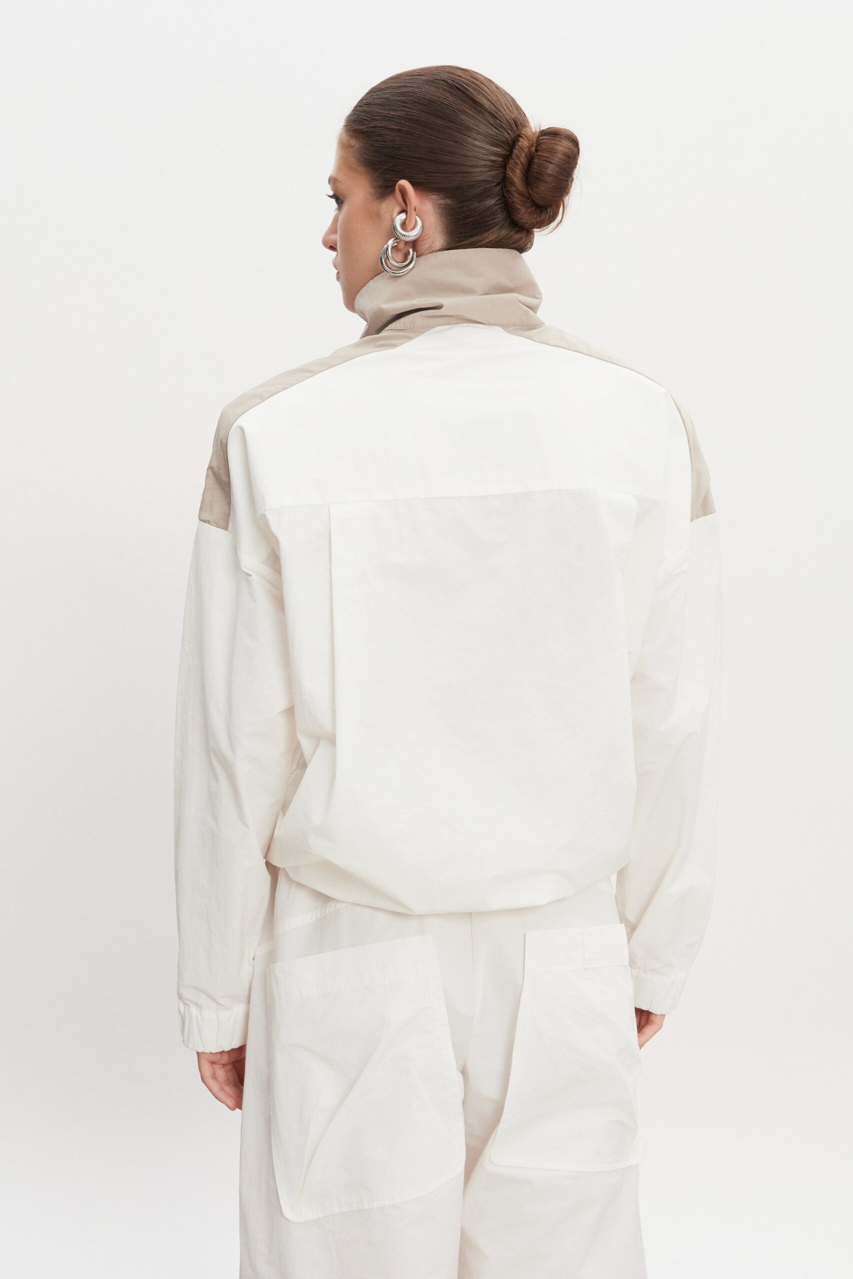 PAOLO WIND ANORAK WOMEN WHITE/GREIGE - Image 2