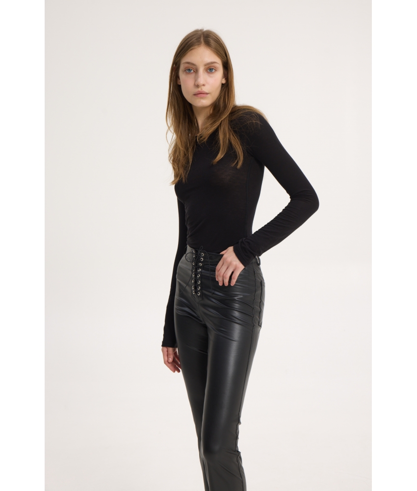 HEATHER PANTS BLACK - Image 3