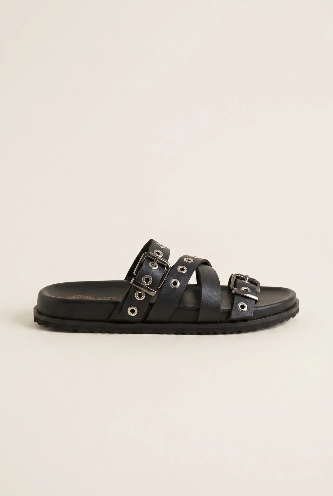 STUDDED BUCKLE SANDALS - Image 2